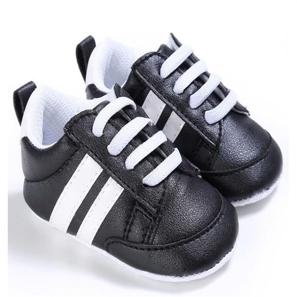 baby shoes newborn boys sneaker girls two striped first walkers kids toddlers lace up pu leather soft soles sneakers 0-18 months223s
baby shoes newborn boys sneaker girls two striped first walkers kids toddlers lace up pu leather soft soles sneakers 0-18 months223s