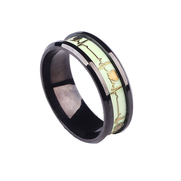 stainless steel black ring jewelry electrocardiogram luminous rings size 6-11 12pcs/lot, Silver
stainless steel black ring jewelry electrocardiogram luminous rings size 6-11 12pcs/lot, Silver