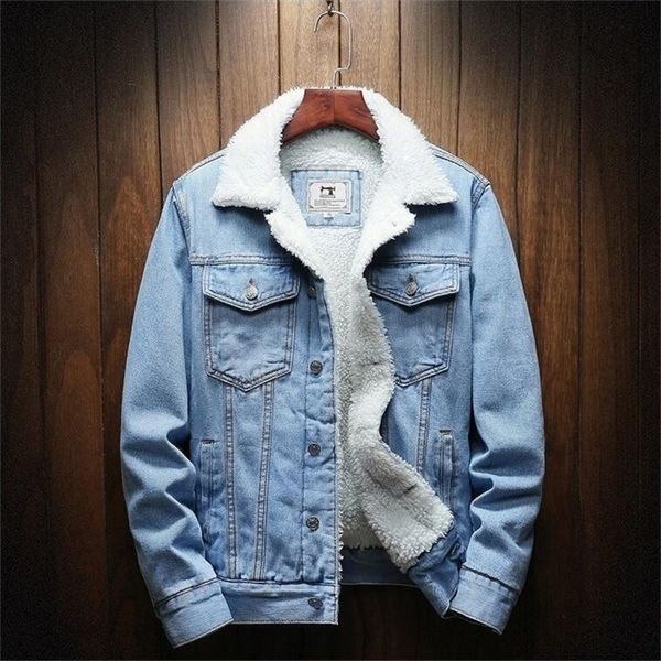 mkass men jacket coat trendy warm fleece denim jacket winter fashion mens jean jacket outwear male cowboy plus size 6xl 201218, Black;brown
mkass men jacket coat trendy warm fleece denim jacket winter fashion mens jean jacket outwear male cowboy plus size 6xl 201218, Black;brown