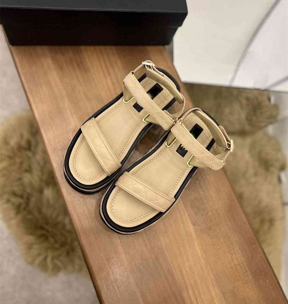 2023 famous brand ladies genuine leather sandals classic luxury sandals designer women's summer walking casual height increasing shoes, Black
2023 famous brand ladies genuine leather sandals classic luxury sandals designer women's summer walking casual height increasing shoes, Black