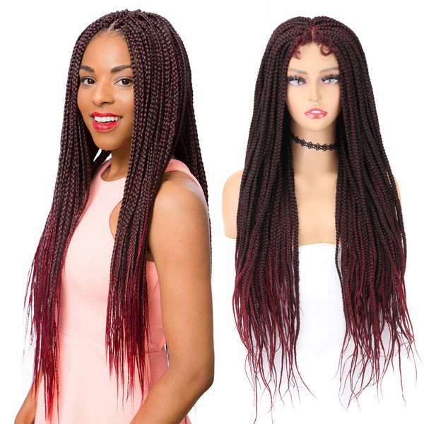 lx brand box braided wigs 26 28 30inch synthetic lace front wig for women with baby hair african glueless braided lace front wigfactory dire, Black
lx brand box braided wigs 26 28 30inch synthetic lace front wig for women with baby hair african glueless braided lace front wigfactory dire, Black