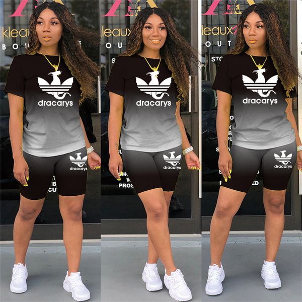 two pieces sets women tracksuits gradient short sleeve + jogger shorts leggings suit sporty fitness outfit 2022 summer, Gray
two pieces sets women tracksuits gradient short sleeve + jogger shorts leggings suit sporty fitness outfit 2022 summer, Gray