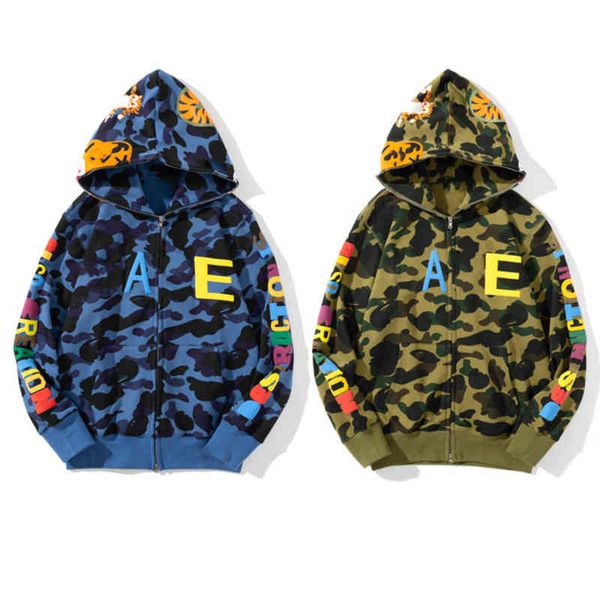 fashion brand hoodie ape co tiger head shark foam print hooded jacket cardigan sweater designer men's coat, Black
fashion brand hoodie ape co tiger head shark foam print hooded jacket cardigan sweater designer men's coat, Black