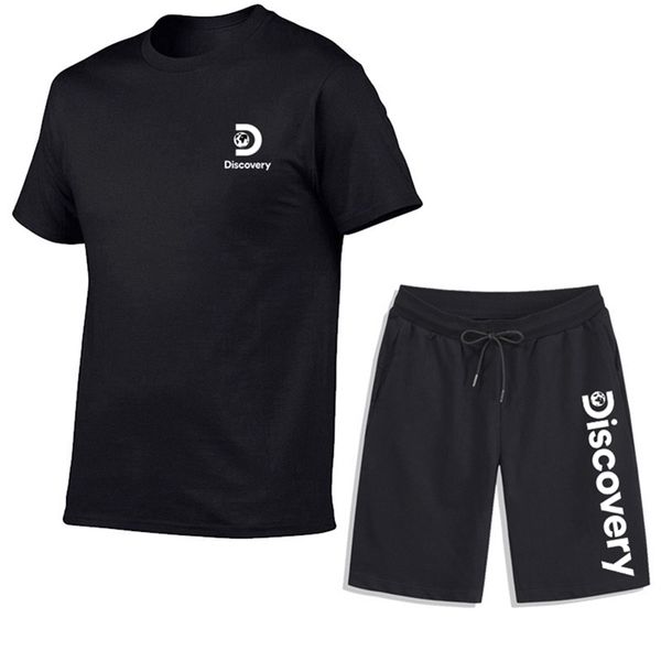 men's summer t-shirt and shorts set discovery print casual short-sleeved pants tracksuit male clothing sportswear suit 220803, Gray
men's summer t-shirt and shorts set discovery print casual short-sleeved pants tracksuit male clothing sportswear suit 220803, Gray