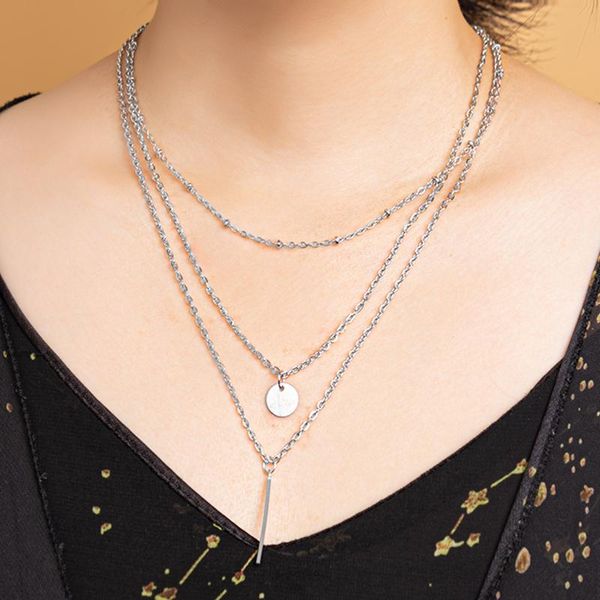 pendant necklaces 3 layers silver coin rectangular bar choker necklace women clavicle girls chain chocker jewelry gift
pendant necklaces 3 layers silver coin rectangular bar choker necklace women clavicle girls chain chocker jewelry gift