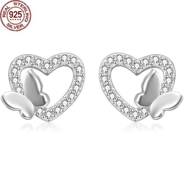 new arrival 925 silver ear nail heart-shaped butterfly love bridesmaid earrings charm women fashion accessories, Golden
new arrival 925 silver ear nail heart-shaped butterfly love bridesmaid earrings charm women fashion accessories, Golden