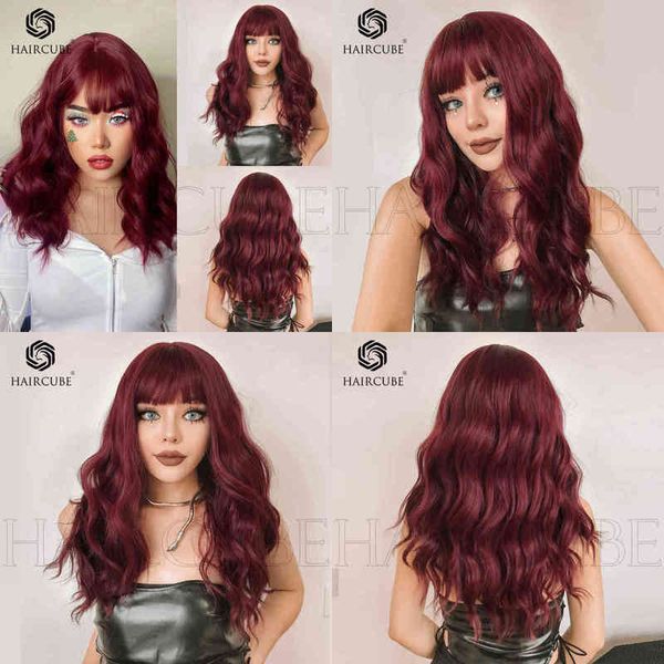 style qi bangs wine red natural wave long curly hair wig head cover high temperature silk material daily application 220527, Black
style qi bangs wine red natural wave long curly hair wig head cover high temperature silk material daily application 220527, Black