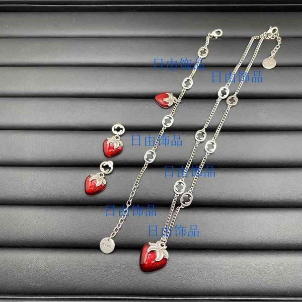 factory outlet suit new letters strawberry necklace bracelet earrings temperament trend fashion jewelry, Silver
factory outlet suit new letters strawberry necklace bracelet earrings temperament trend fashion jewelry, Silver