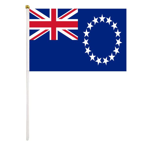 cook islands hand waving flags 14x21 cm polyester country banner with plastic flagpoles for parades sports events festival celebrations
cook islands hand waving flags 14x21 cm polyester country banner with plastic flagpoles for parades sports events festival celebrations