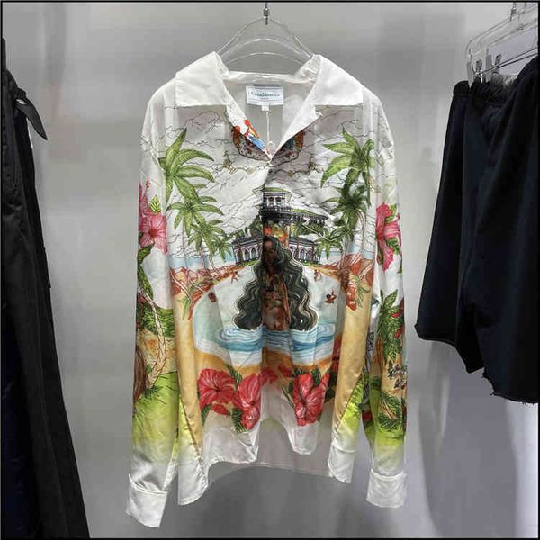 designer shirts hawaiian island casablanca scenery long sleeve lazy holiday style cotton casual men's shirt, White;black
designer shirts hawaiian island casablanca scenery long sleeve lazy holiday style cotton casual men's shirt, White;black