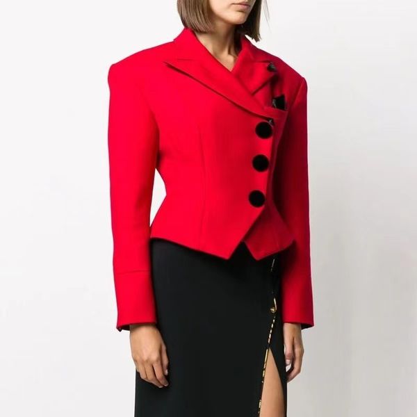 777 new women red blazers lion head button double breasted classic suit coat female formal business slim blazer jacket women, White;black
777 new women red blazers lion head button double breasted classic suit coat female formal business slim blazer jacket women, White;black