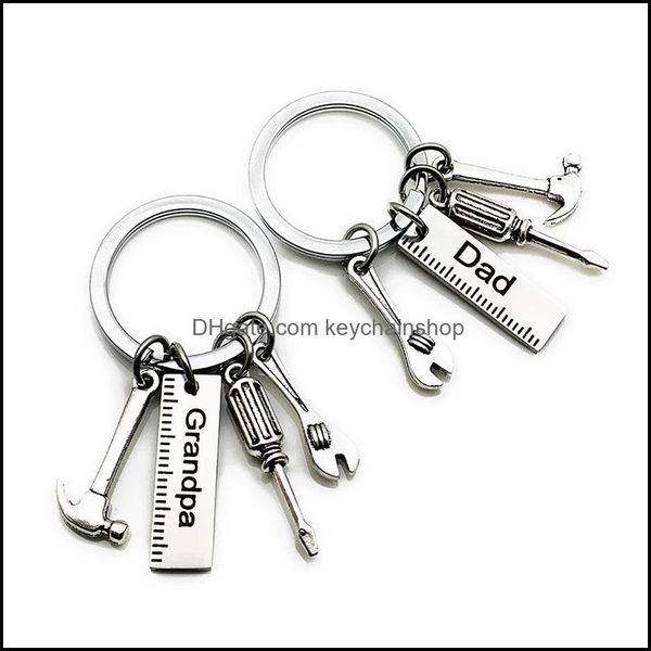keychains fashion accessories stainless steel dad keychain pendant creative hammer screwdriver wrench tool key chain car decoration keyring, Silver
keychains fashion accessories stainless steel dad keychain pendant creative hammer screwdriver wrench tool key chain car decoration keyring, Silver