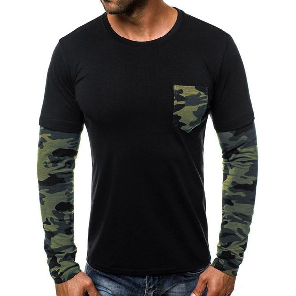 men's t-shirts kancoold 2022 autumn fashion men's casual slim camouflage patchwork long sleeve t shirt blouse o neck pocket pullov, White;black
men's t-shirts kancoold 2022 autumn fashion men's casual slim camouflage patchwork long sleeve t shirt blouse o neck pocket pullov, White;black