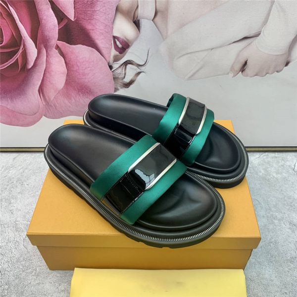 2022 spring and summer new slippers fashionable beautiful comfortable flat sandals silk fabric contrast slipper, Black
2022 spring and summer new slippers fashionable beautiful comfortable flat sandals silk fabric contrast slipper, Black