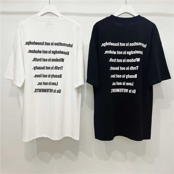 vetements correct version designer of weitemeng events black and white slogan threedimensional foam printing loose mens womens short sleeved, White;black
vetements correct version designer of weitemeng events black and white slogan threedimensional foam printing loose mens womens short sleeved, White;black