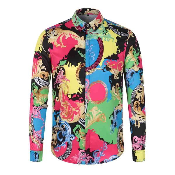 men's casual shirts men print shirt patchwork long sleeved dress business formal slim fitlapel male -xxxl, White;black
men's casual shirts men print shirt patchwork long sleeved dress business formal slim fitlapel male -xxxl, White;black