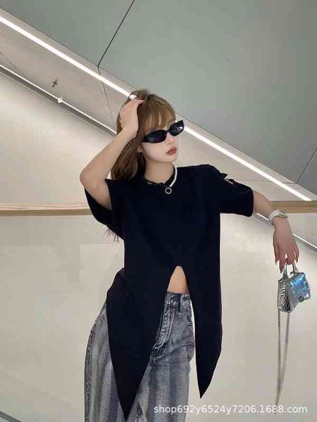 women's t-shirt spring and summer niche colorant hollowed out loopholes irregular hem t-shirt aging fashion trend casual cn9k hc0d, White
women's t-shirt spring and summer niche colorant hollowed out loopholes irregular hem t-shirt aging fashion trend casual cn9k hc0d, White