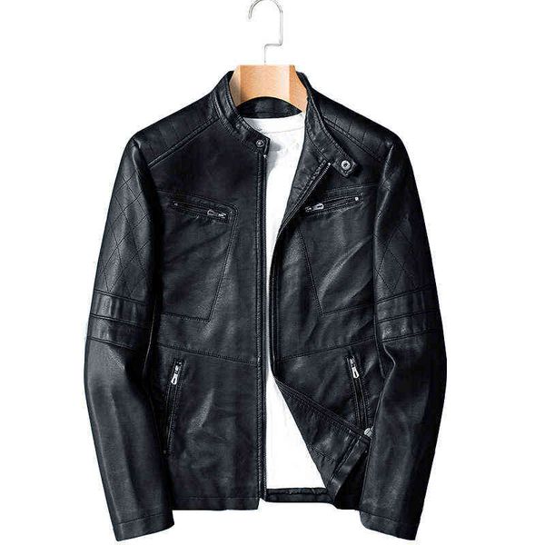 men's mens leather jackets spring casual stand collar motorcycle pu leather jacket coat outerwear male clothes jaqueta de couro t220728, Black;brown
men's mens leather jackets spring casual stand collar motorcycle pu leather jacket coat outerwear male clothes jaqueta de couro t220728, Black;brown