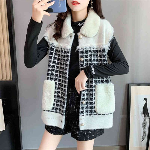 women's polos imitation cashmere plaid stitched waistcoat, women's autumn and winter clothes, sleeveless knitted cardigan ub45, White
women's polos imitation cashmere plaid stitched waistcoat, women's autumn and winter clothes, sleeveless knitted cardigan ub45, White