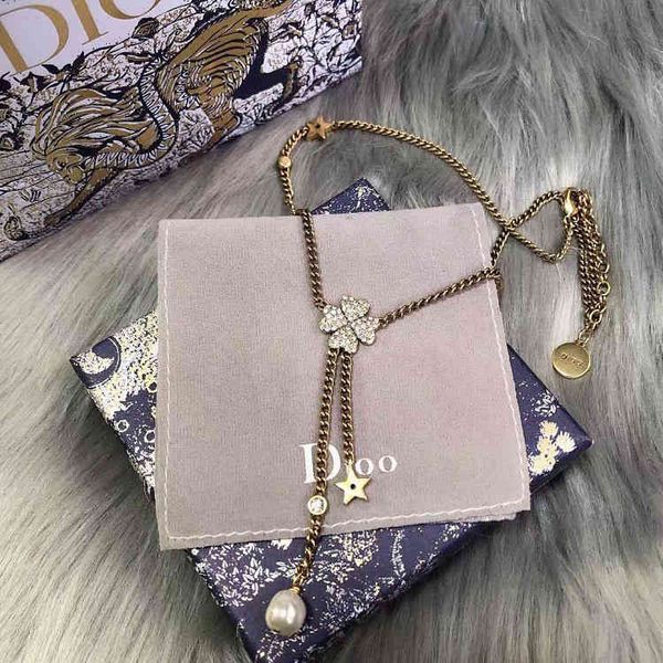 design jewel chain bracelets diamond full clover pearl necklace old style bracelet jewelry, Black 
design jewel chain bracelets diamond full clover pearl necklace old style bracelet jewelry, Black