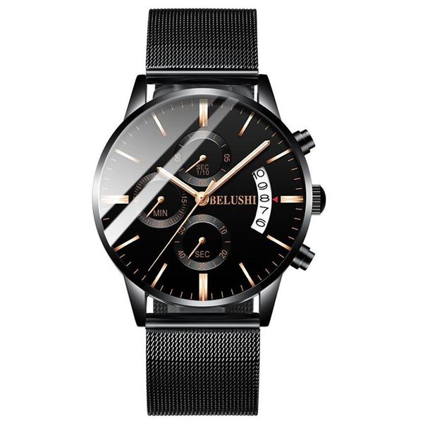 wristwatches fashion men's quartz watches 2021 luxury designer men brand famous steel waterproof man watch sport mesh bla294z, Slivery;brown
wristwatches fashion men's quartz watches 2021 luxury designer men brand famous steel waterproof man watch sport mesh bla294z, Slivery;brown