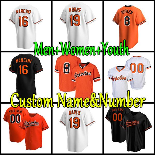 2022 16 trey mancini 19 chris davis baltimores baseball jersey orioles mens cal ripken jr. roberto alomar rylan bannon ryan mountcastle yusn, Blue;black
2022 16 trey mancini 19 chris davis baltimores baseball jersey orioles mens cal ripken jr. roberto alomar rylan bannon ryan mountcastle yusn, Blue;black