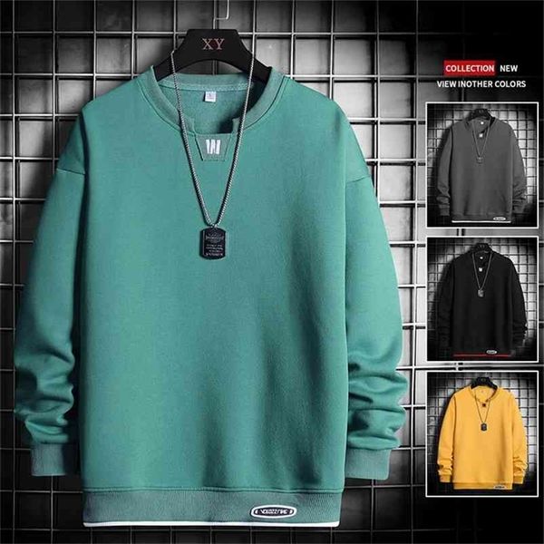 fashion hoodies men round collar solid color mens sweatshirts long sleeve trendy streetwear male pullovers casual 4xl 210730, Black
fashion hoodies men round collar solid color mens sweatshirts long sleeve trendy streetwear male pullovers casual 4xl 210730, Black