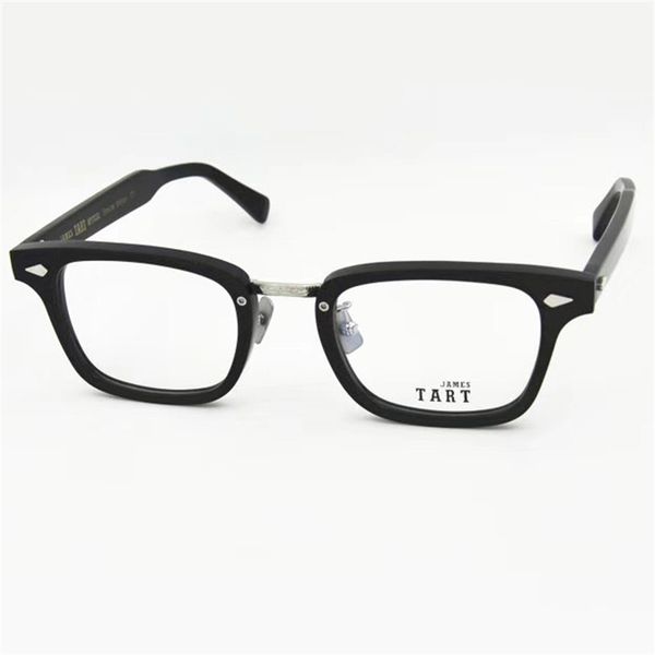 james tart 504 optical eyeglasses for retro style anti-blue light lens plate square full frame with box, White;black
james tart 504 optical eyeglasses for retro style anti-blue light lens plate square full frame with box, White;black