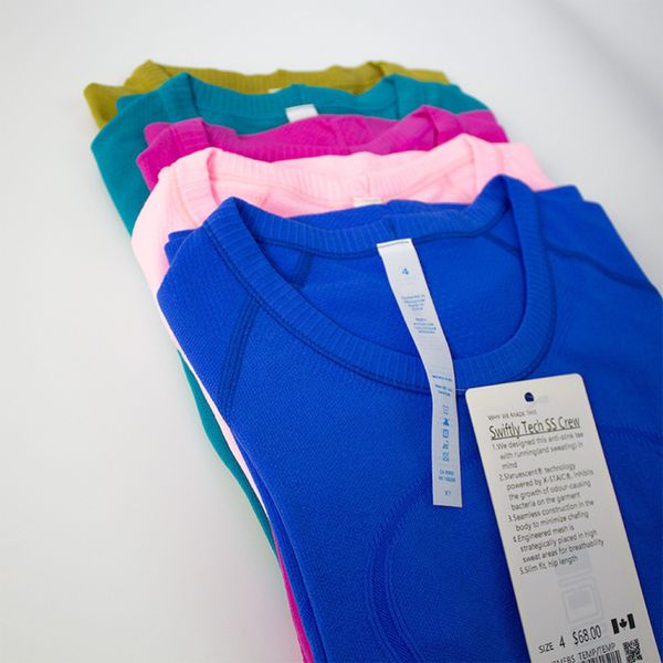 fashion brand lulu t shirts short sleeve o neck sports t-shirt women fitness stretchy yoga tshirts breathable high elastic athletic workout, White
fashion brand lulu t shirts short sleeve o neck sports t-shirt women fitness stretchy yoga tshirts breathable high elastic athletic workout, White