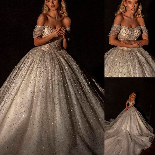 brilliant a-line wedding dress with strapless sleeveless backless lace organza sequins princess formal occasion custom made de mariée, White
brilliant a-line wedding dress with strapless sleeveless backless lace organza sequins princess formal occasion custom made de mariée, White