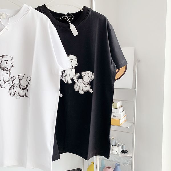 summer fashion digital printed puppy medium men's and women's t-shirt short sleeves, White;black
summer fashion digital printed puppy medium men's and women's t-shirt short sleeves, White;black