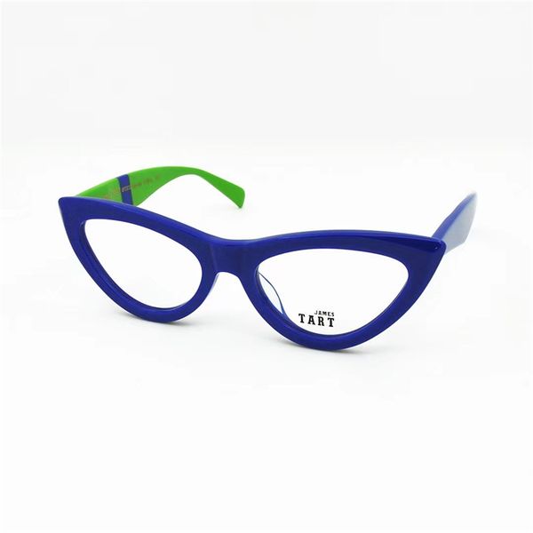 james tart 234 optical eyeglasses for retro style anti-blue light lens plate cat eye full frame with box, White;black
james tart 234 optical eyeglasses for retro style anti-blue light lens plate cat eye full frame with box, White;black