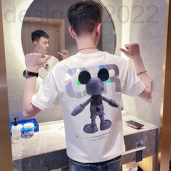 men's t-shirts designer handsome t-shirt men's short sleeve ins trend versatile fashion brand summer thin printed t-shirt gcxx, White;black
men's t-shirts designer handsome t-shirt men's short sleeve ins trend versatile fashion brand summer thin printed t-shirt gcxx, White;black