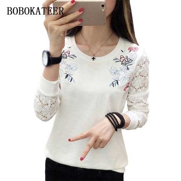 bobokateer embroidery t shirt women tshirt lace long sleeve tshirt women funny t shirts camiseta blusas mujer de moda t200319, White
bobokateer embroidery t shirt women tshirt lace long sleeve tshirt women funny t shirts camiseta blusas mujer de moda t200319, White