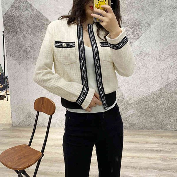 women's jackets fadan m home black and white contrast color small fragrance zipper short cardigan jacket woven fabric jacket c94a, Black;brown
women's jackets fadan m home black and white contrast color small fragrance zipper short cardigan jacket woven fabric jacket c94a, Black;brown