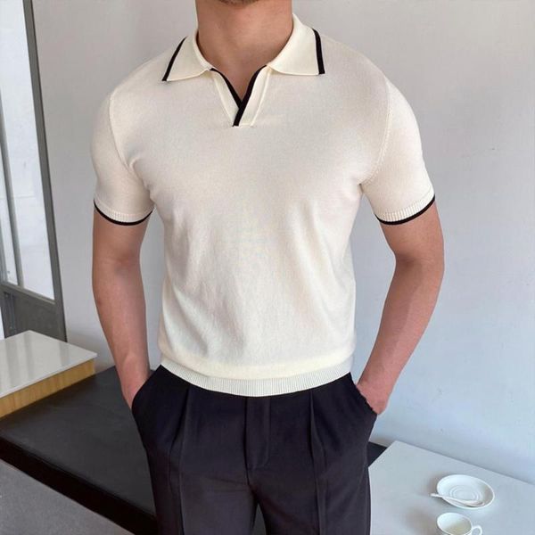 men's polos men shirt quick dry short sleeve turn-down collar solid color washable lapel style summer casual tee male clothingmen', White;black
men's polos men shirt quick dry short sleeve turn-down collar solid color washable lapel style summer casual tee male clothingmen', White;black