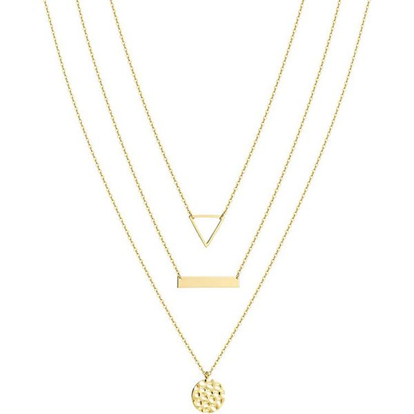 explosive multi-layer necklace triangle horizontal bar concave convex disc combination neck chain three-layer, Silver
explosive multi-layer necklace triangle horizontal bar concave convex disc combination neck chain three-layer, Silver