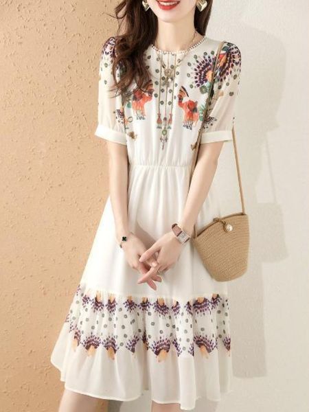 summer white chiffon dress gentle wind closing waist aging long skirt super fairy mid length dresses for women
summer white chiffon dress gentle wind closing waist aging long skirt super fairy mid length dresses for women