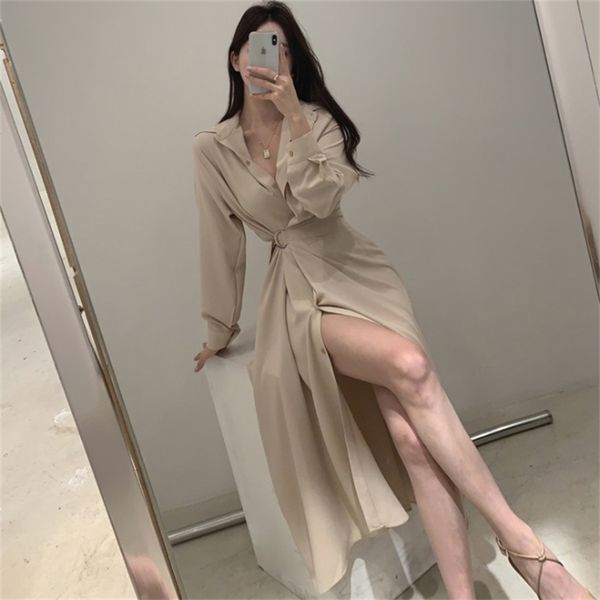 vintage french korean style design long shirt dress elegant waist lace harajuku dresses for women party autumn clothes 220330, Black;gray
vintage french korean style design long shirt dress elegant waist lace harajuku dresses for women party autumn clothes 220330, Black;gray