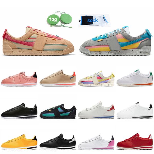 union la x cortez sesame smoke grey running shoes lemon frost white black classic leather nylon forrest gump women mens trainers outdoor run
union la x cortez sesame smoke grey running shoes lemon frost white black classic leather nylon forrest gump women mens trainers outdoor run