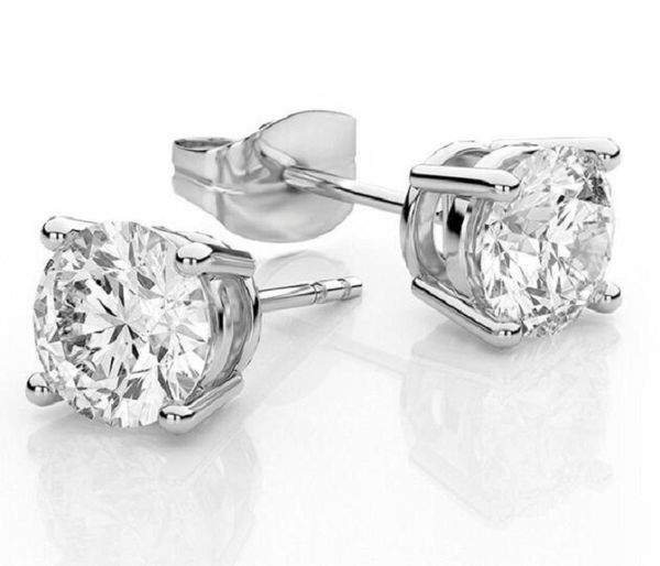 14k plated gold stud amazon men's and women's micro diamonds earrings network four claws, Golden;silver
14k plated gold stud amazon men's and women's micro diamonds earrings network four claws, Golden;silver