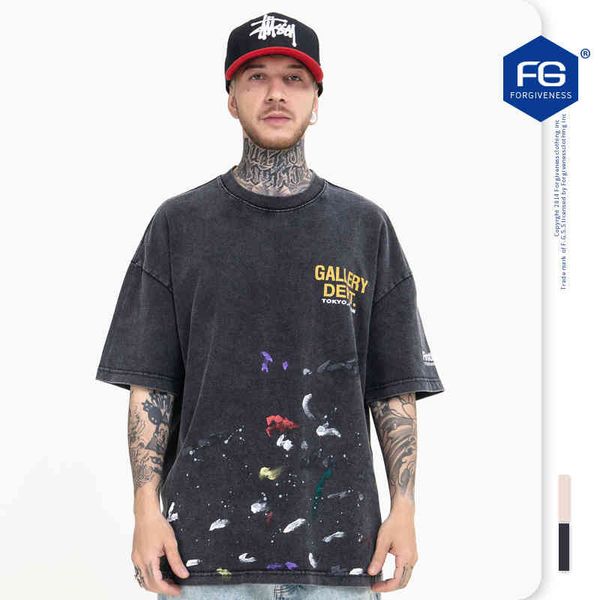 men's t-shirts fg menswear spring and summer products chaopai high street manual splash letter printing washed old short sleeve t-shirt, White;black
men's t-shirts fg menswear spring and summer products chaopai high street manual splash letter printing washed old short sleeve t-shirt, White;black