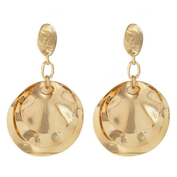 vintage metal gold color dangle earrings geometric statement trendy round earings jewelry accessories, Silver
vintage metal gold color dangle earrings geometric statement trendy round earings jewelry accessories, Silver