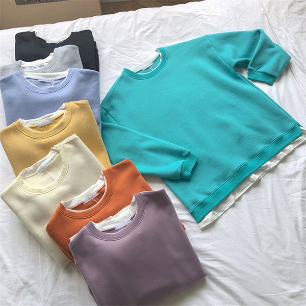 autumn winter women's sweatshirts pullovers fashionable fake two pieces street pop jumpers oversized lady ss4131 220815, Black
autumn winter women's sweatshirts pullovers fashionable fake two pieces street pop jumpers oversized lady ss4131 220815, Black