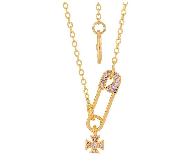 2.5x2.5cm gold plated full cz crystal safety pin saturn pendant 40cm chain necklace for women girls gifts, Silver
2.5x2.5cm gold plated full cz crystal safety pin saturn pendant 40cm chain necklace for women girls gifts, Silver