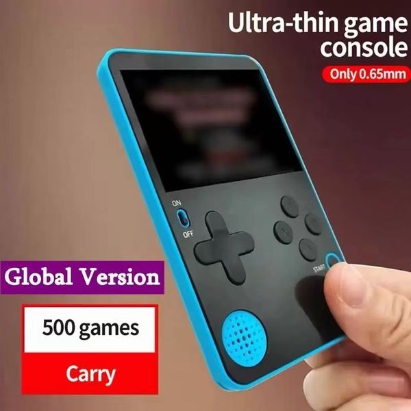 

portable game players ultra thin handheld video console player built-in 500 games retro gaming consolas domr