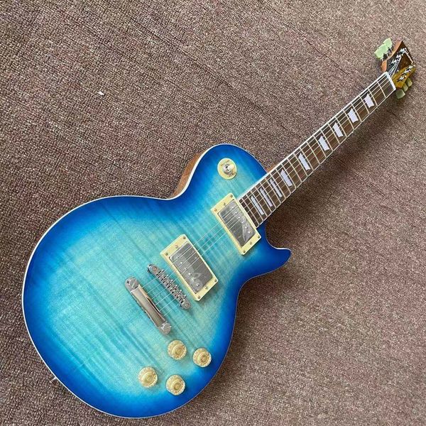 custom shop electric guitar mahogany body gitaar rosewood fingerboard blue color tiger flame maple guitarra
custom shop electric guitar mahogany body gitaar rosewood fingerboard blue color tiger flame maple guitarra