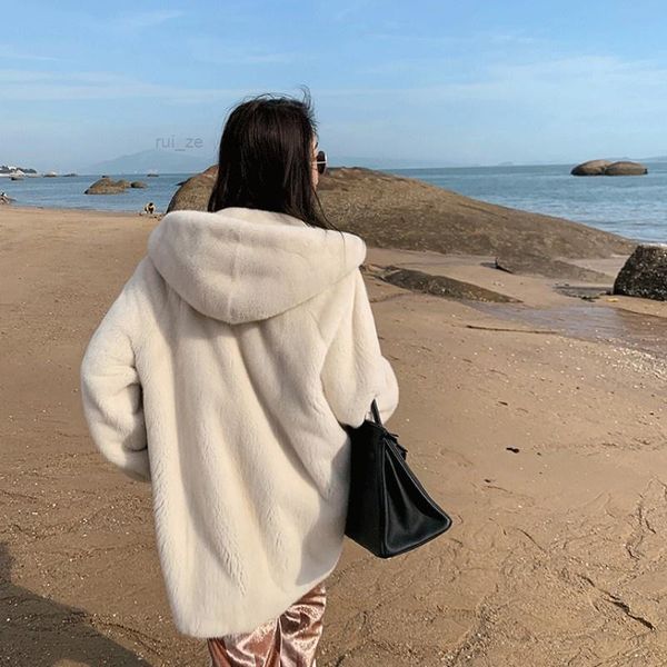 fur & women's faux women of natural luxury mink leather jacket korean style loose winter outwear fashion with hood female, Black
fur & women's faux women of natural luxury mink leather jacket korean style loose winter outwear fashion with hood female, Black