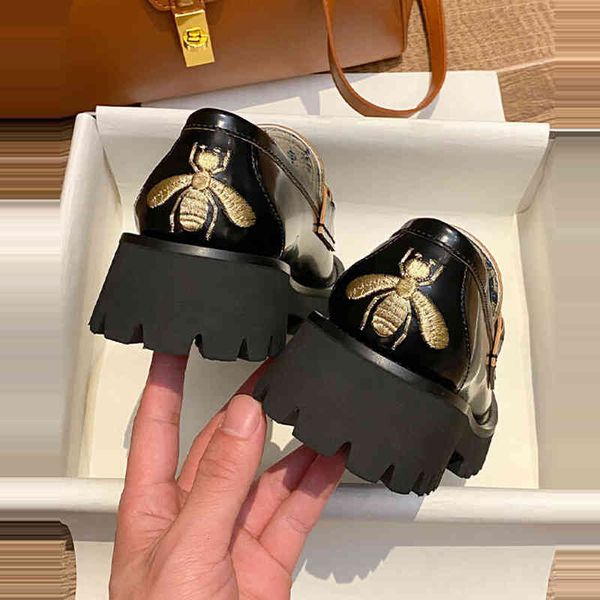 dress shoes g family small leather shoes women's british college style horse rank buckle embroidery bee thick bottom muffin leford, Black
dress shoes g family small leather shoes women's british college style horse rank buckle embroidery bee thick bottom muffin leford, Black