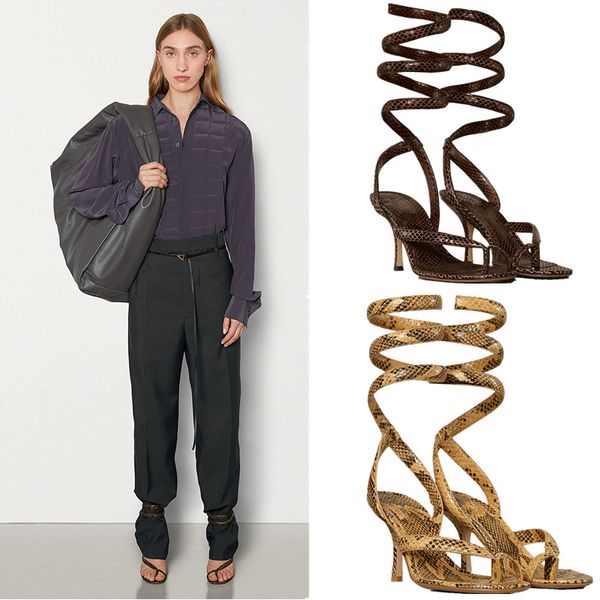 2022 new leather sheepskin gladiator sandals stiletto high heels pumps women slipper summer peep-toe open toes size 34-43 flip-flops snake s, Black
2022 new leather sheepskin gladiator sandals stiletto high heels pumps women slipper summer peep-toe open toes size 34-43 flip-flops snake s, Black